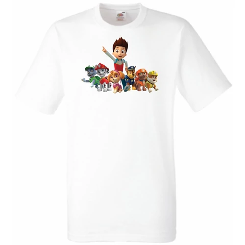 Fehér Mancs őrjárat gyerek rövid ujjú póló