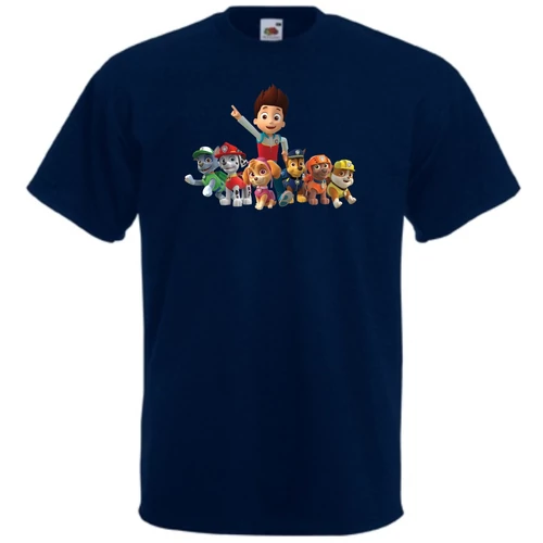 Sötétkék Mancs őrjárat gyerek rövid ujjú póló