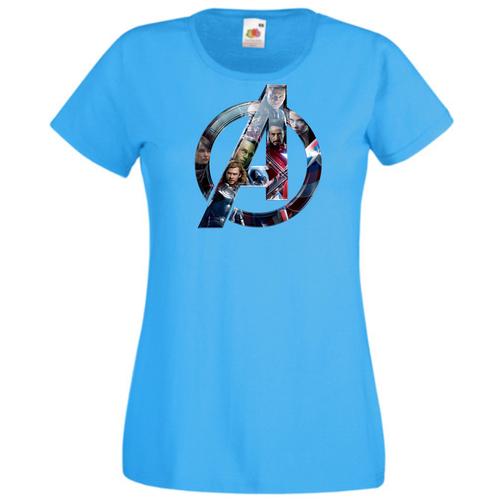 Azúrkék Bosszúállók - Avengers - Női rövid ujjú póló