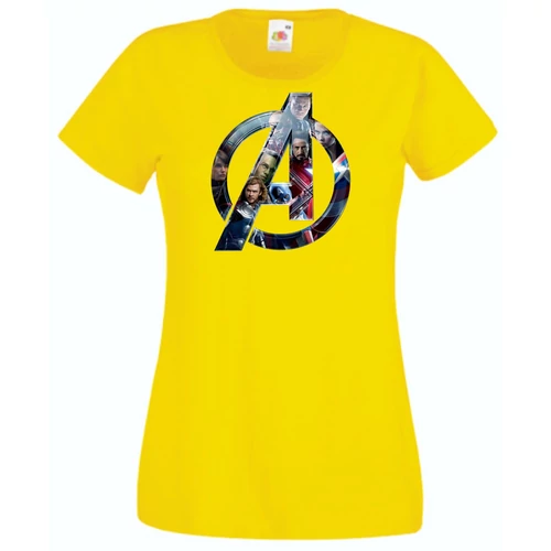 Sárga Bosszúállók - Avengers - Női rövid ujjú póló
