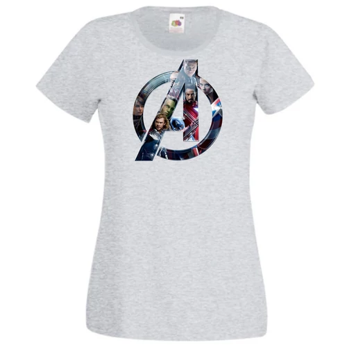 Szürke Bosszúállók - Avengers - Női rövid ujjú póló