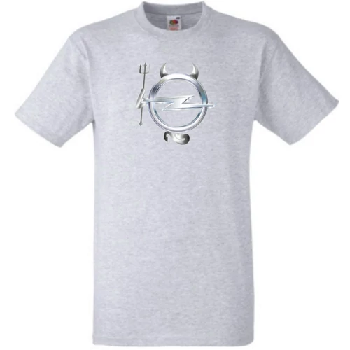 Szürke Opel férfi rövid ujjú póló - Devil