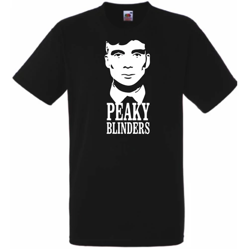 Fekete Peaky Blinders férfi rövid ujjú póló - Faces
