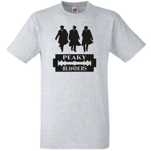 Szürke Peaky Blinders férfi rövid ujjú póló - The Boys