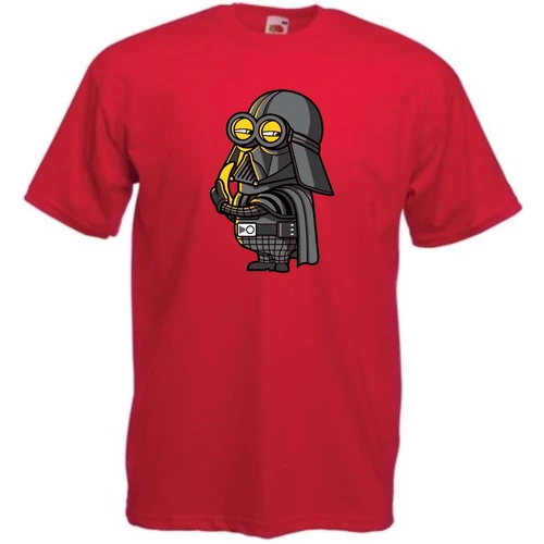 Piros Minions Vader gyerek rövid ujjú póló