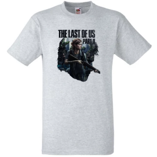 Szürke The Last of US férfi rövid ujjú póló - Fan Art II.