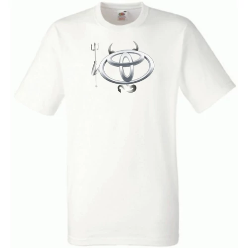 Fehér Toyota férfi rövid ujjú póló - Devil