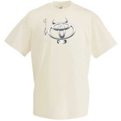 Natúr Toyota férfi rövid ujjú póló - Devil