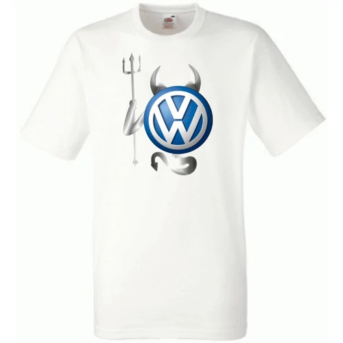 Fehér Volkswagen férfi rövid ujjú póló - Devil