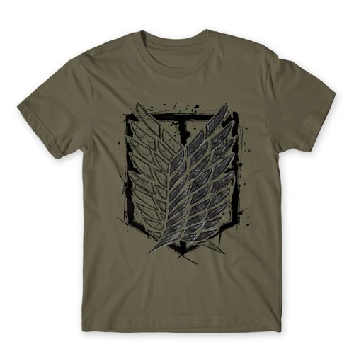 Cink Attack on Titan férfi rövid ujjú póló Graphic Legion Logo