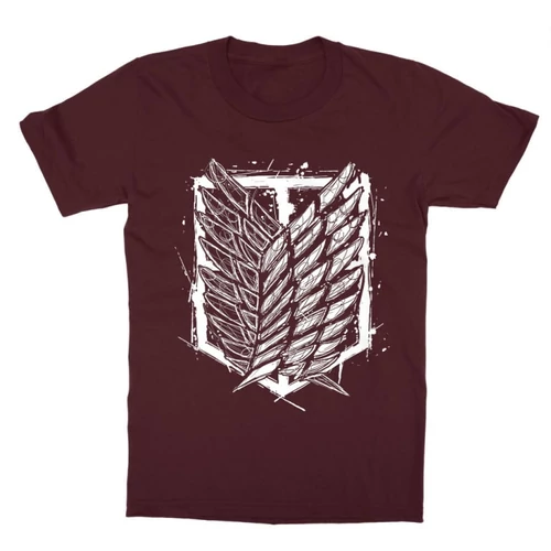 Bordó Attack on Titan gyerek rövid ujjú póló - Graphic Legion Logo