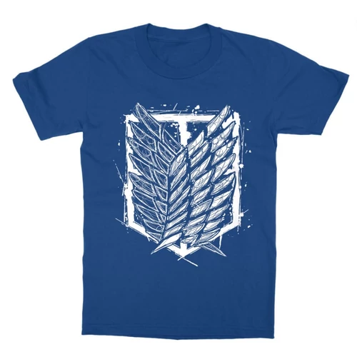 Királykék Attack on Titan gyerek rövid ujjú póló - Graphic Legion Logo