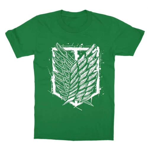 Zöld Attack on Titan gyerek rövid ujjú póló - Graphic Legion Logo