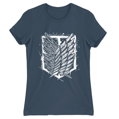 Denim Attack on Titan női rövid ujjú póló - Graphic Legion Logo