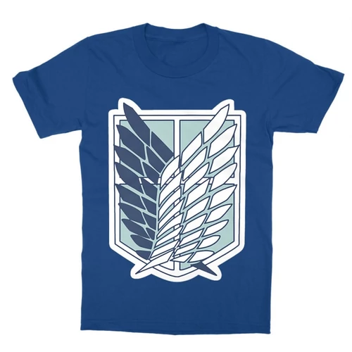 Királykék Attack on Titan gyerek rövid ujjú póló - Scouting Legion Logo