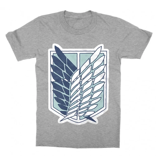 Sportszürke Attack on Titan gyerek rövid ujjú póló - Scouting Legion Logo
