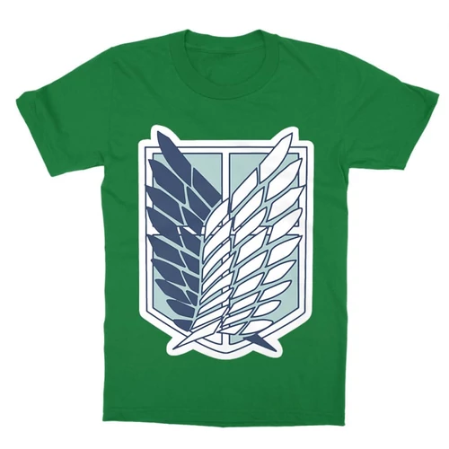 Zöld Attack on Titan gyerek rövid ujjú póló - Scouting Legion Logo