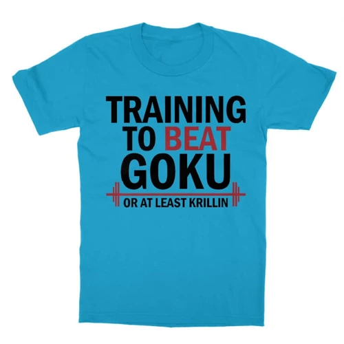 Atollkék Dragon Ball gyerek rövid ujjú póló - Training to beat Goku