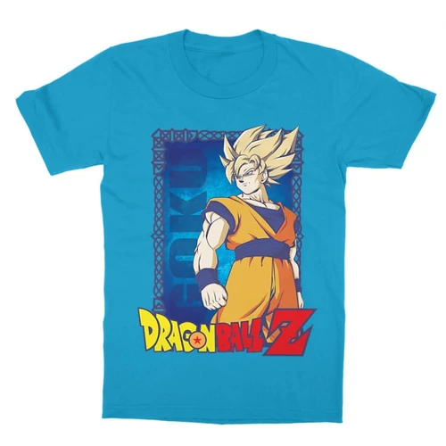 Atollkék Dragon Ball gyerek rövid ujjú póló - Goku Dragon Ball Z