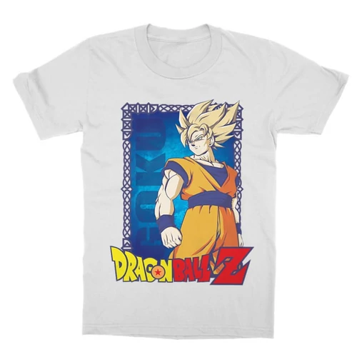 Fehér Dragon Ball gyerek rövid ujjú póló - Goku Dragon Ball Z