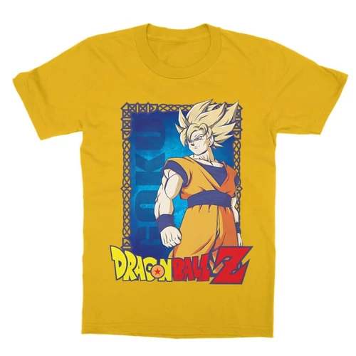 Sárga Dragon Ball gyerek rövid ujjú póló - Goku Dragon Ball Z