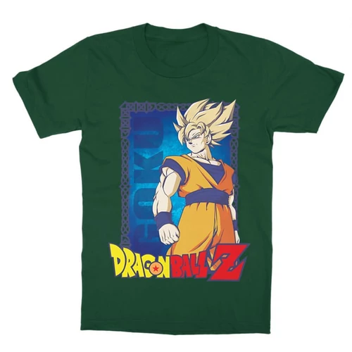 Sötétzöld Dragon Ball gyerek rövid ujjú póló - Goku Dragon Ball Z