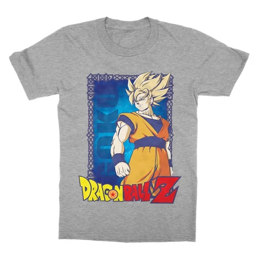 Sportszürke Dragon Ball gyerek rövid ujjú póló - Goku Dragon Ball Z
