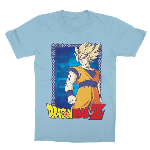 Világoskék Dragon Ball gyerek rövid ujjú póló - Goku Dragon Ball Z