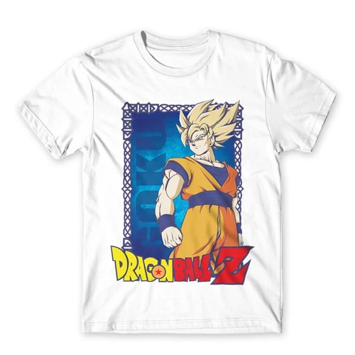 Fehér Dragon Ball férfi rövid ujjú póló - Goku Dragon Ball Z