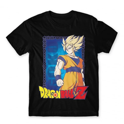 Fekete Dragon Ball férfi rövid ujjú póló - Goku Dragon Ball Z