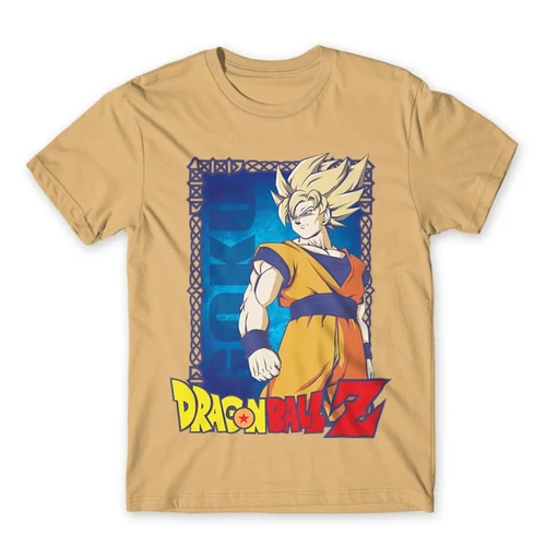 Homok Dragon Ball férfi rövid ujjú póló - Goku Dragon Ball Z