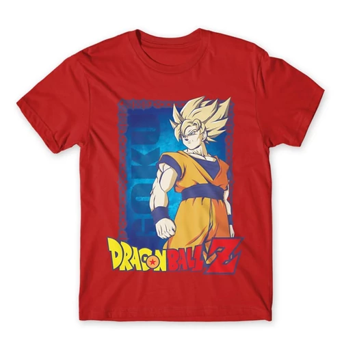 Piros Dragon Ball férfi rövid ujjú póló - Goku Dragon Ball Z
