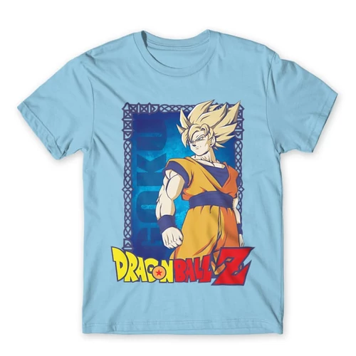 Világoskék Dragon Ball férfi rövid ujjú póló - Goku Dragon Ball Z