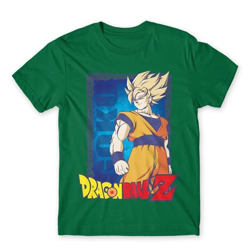 Zöld Dragon Ball férfi rövid ujjú póló - Goku Dragon Ball Z