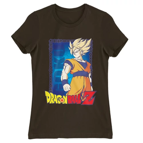 Barna Dragon Ball női rövid ujjú póló - Goku Dragon Ball Z