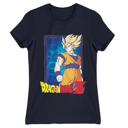 Sötétkék Dragon Ball női rövid ujjú póló - Goku Dragon Ball Z