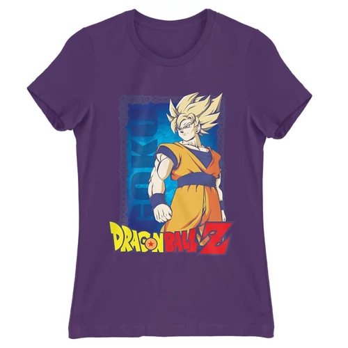 Sötétlila Dragon Ball női rövid ujjú póló - Goku Dragon Ball Z
