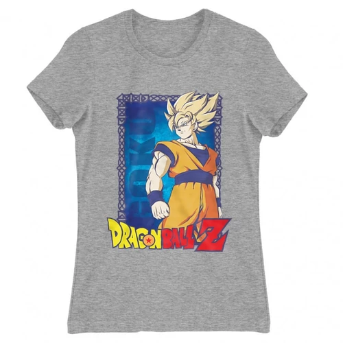 Sportszürke Dragon Ball női rövid ujjú póló - Goku Dragon Ball Z