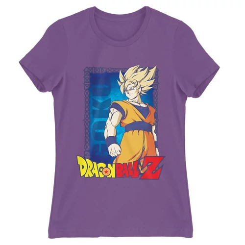 Világoslila Dragon Ball női rövid ujjú póló - Goku Dragon Ball Z