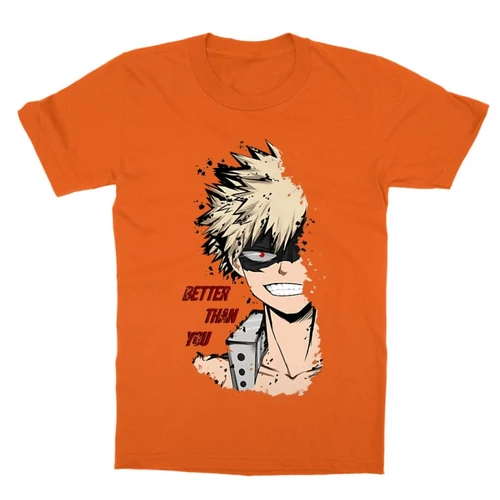 Narancs Hősakadémia gyerek rövid ujjú póló - BNHA - Kacchan