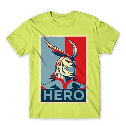Almazöld Hősakadémia férfi rövid ujjú póló - Boku no Hero Academia - All Might