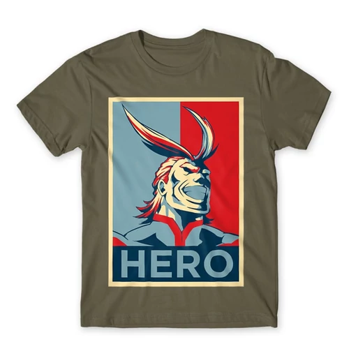 Cink Hősakadémia férfi rövid ujjú póló - Boku no Hero Academia - All Might