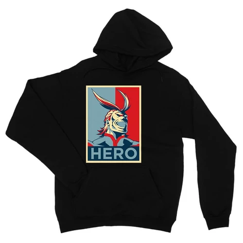 Fekete Hősakadémia unisex kapucnis pulóver - Boku no Hero Academia - All Might