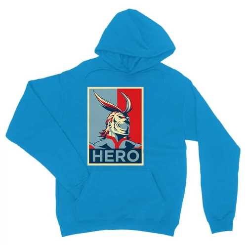 Zafírkék Hősakadémia unisex kapucnis pulóver - Boku no Hero Academia - All Might