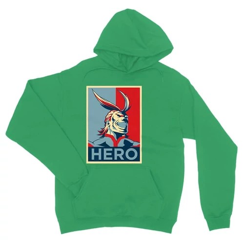 Zöld Hősakadémia unisex kapucnis pulóver - Boku no Hero Academia - All Might