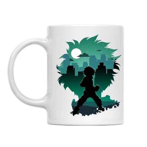 Hősakadémia bögre - Izuku silhouette