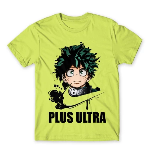 Almazöld Hősakadémia férfi rövid ujjú póló - Midoriya Izuki