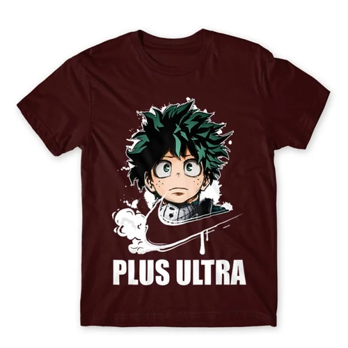 Bordó Hősakadémia férfi rövid ujjú póló - Midoriya Izuki