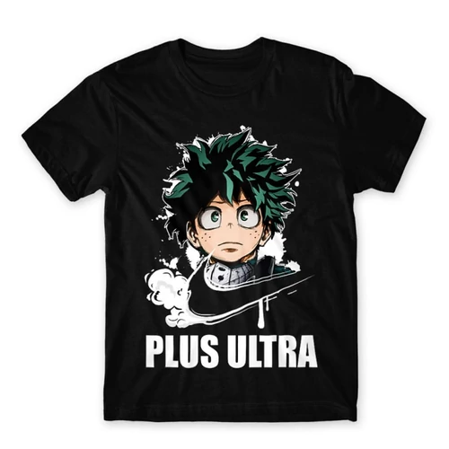 Fekete Hősakadémia férfi rövid ujjú póló - Midoriya Izuki
