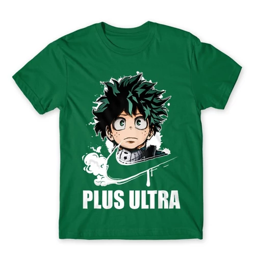 Zöld Hősakadémia férfi rövid ujjú póló - Midoriya Izuki